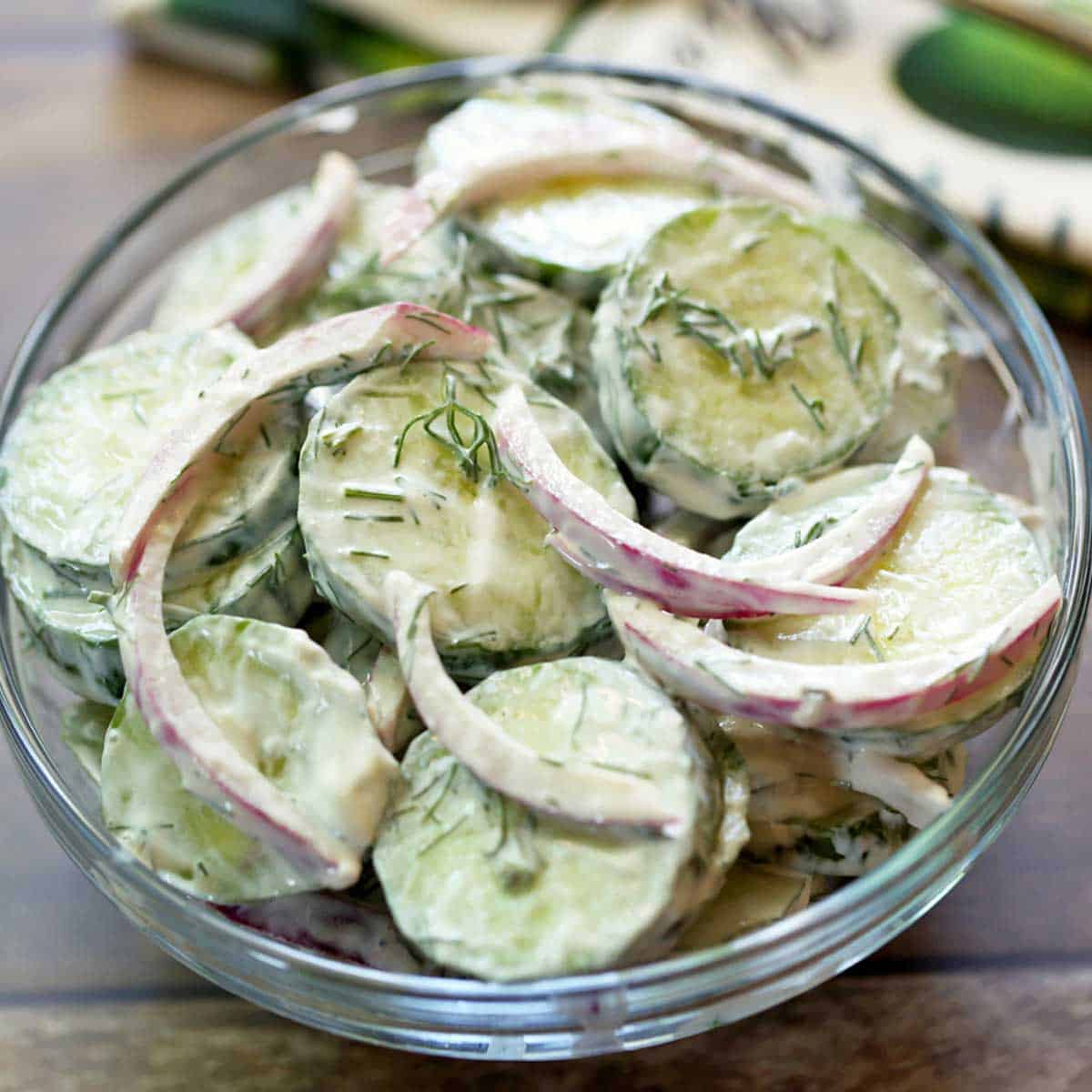 Cucumber Salad with Sour Cream