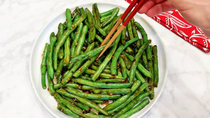 The beans are served.