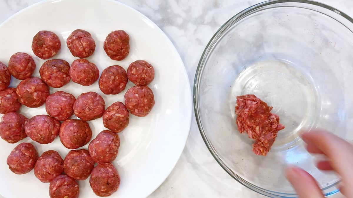 Form the mixture into meatballs.