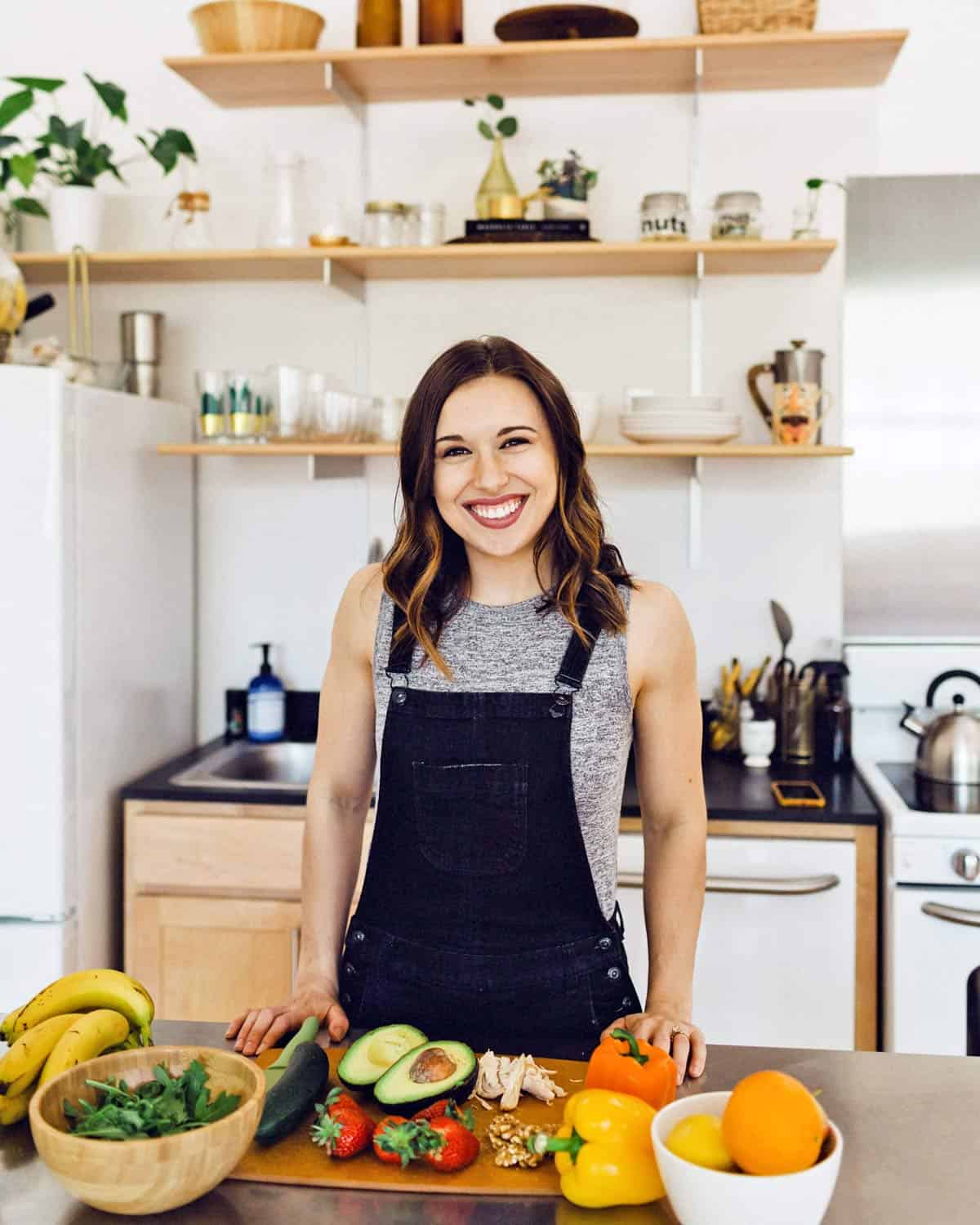 Rachel Benight, RD, in her kitchen. 