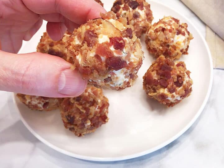 Cheese balls are served.