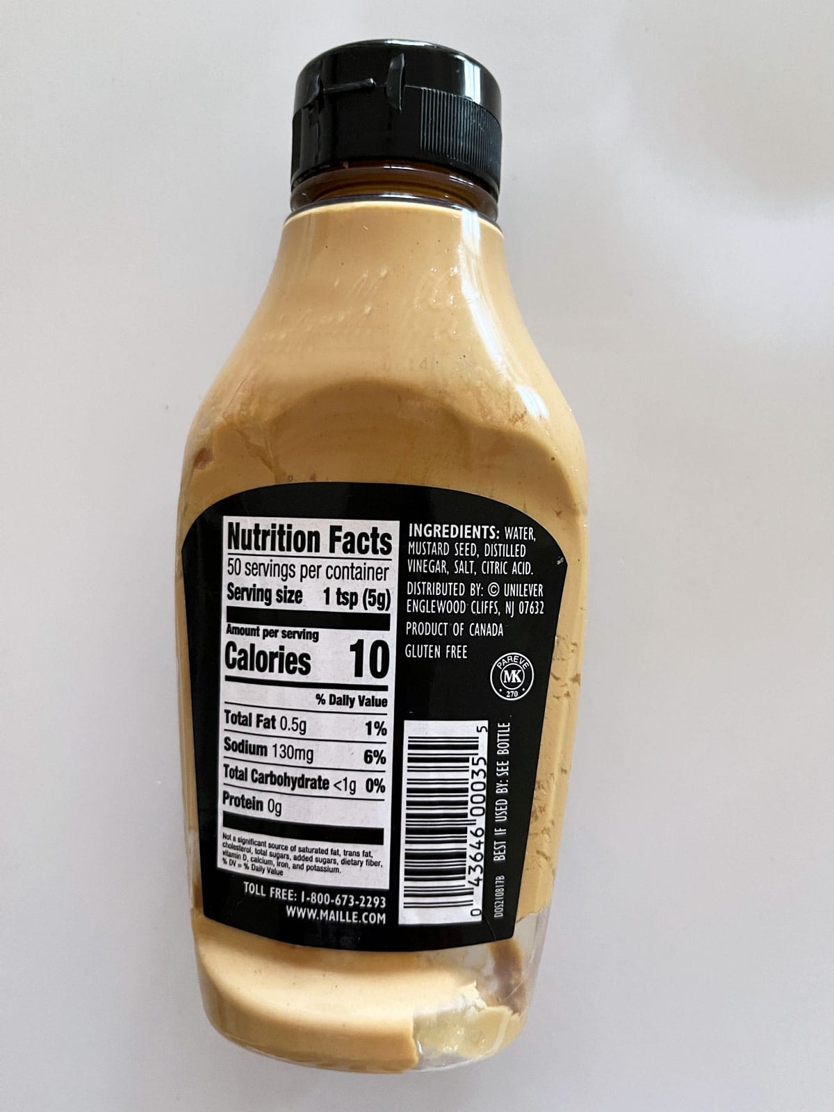 Dijon mustard ingredients.