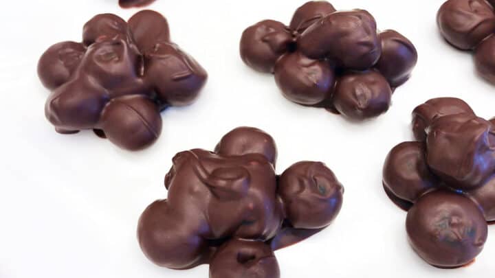 The clusters were refrigerated until set.