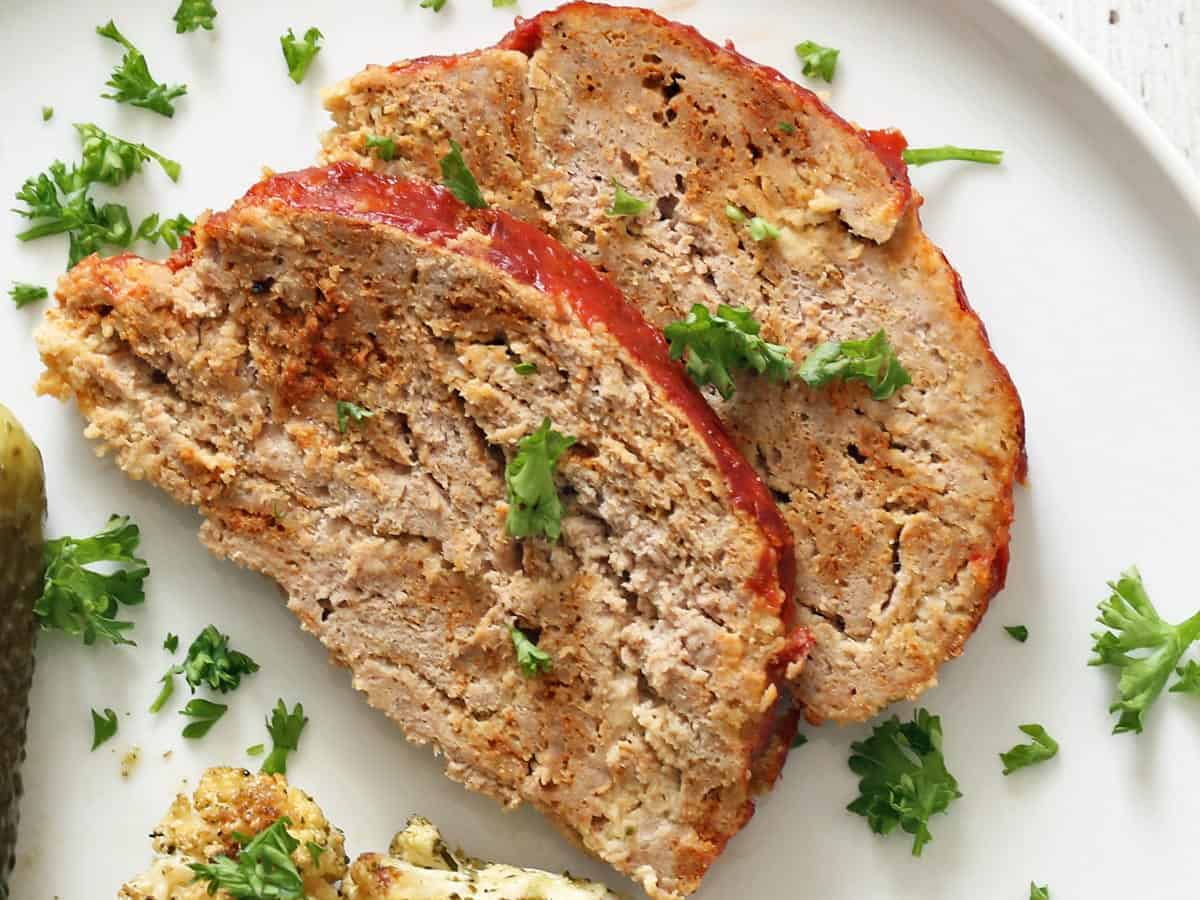 A dense turkey meatloaf.