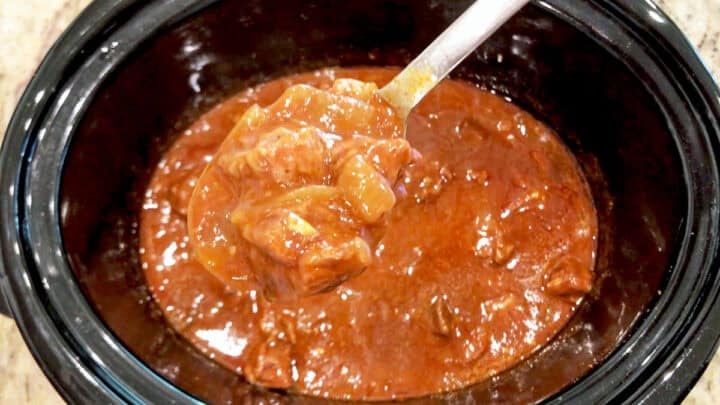 The goulash is ready.