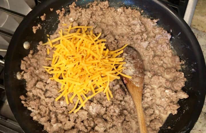 The cheese was added.