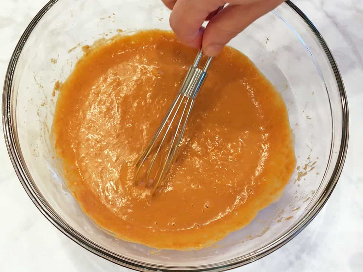 The dressing is ready.