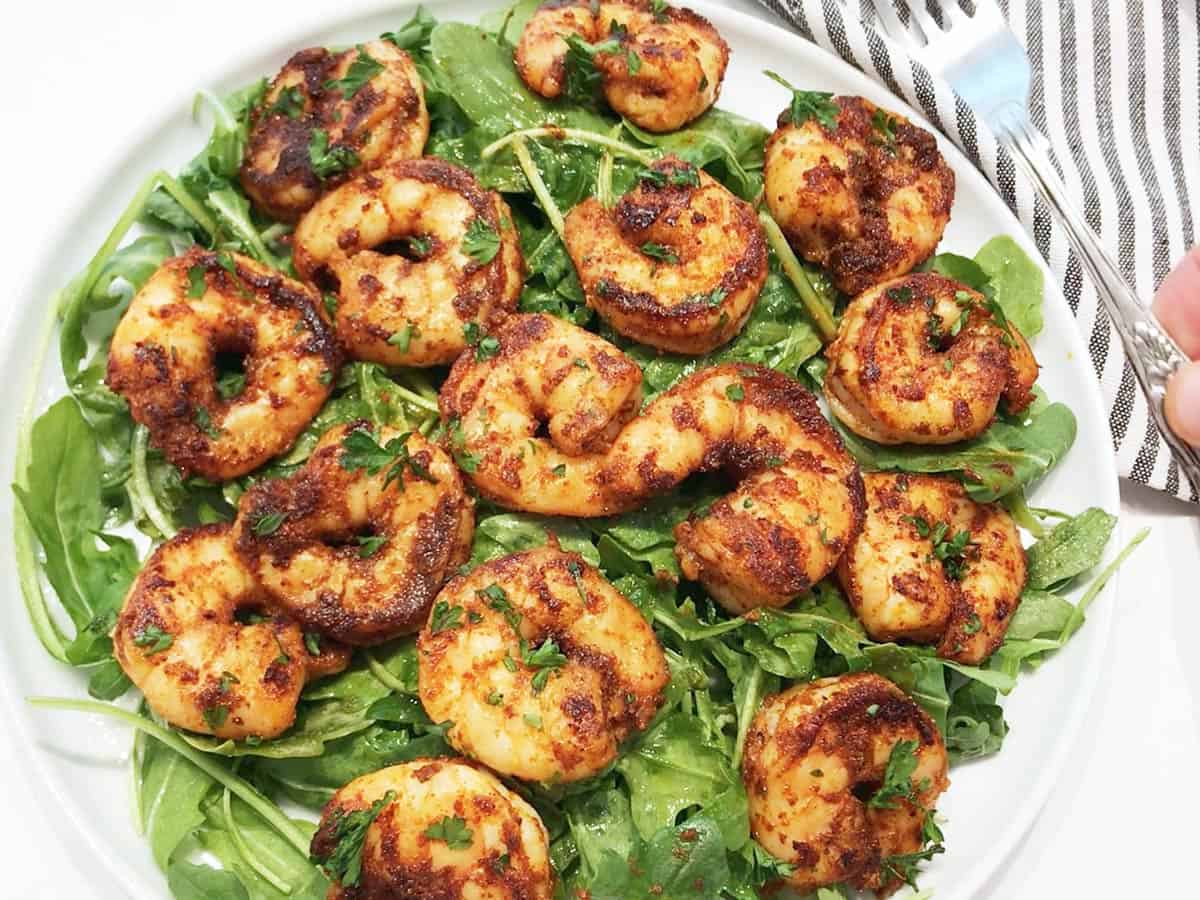 The shrimp are served.