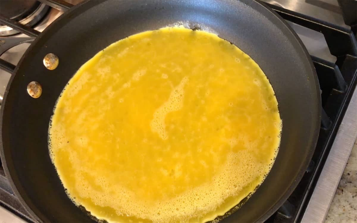 The eggs' edges are set.