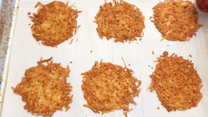 The crisps are ready in the pan.