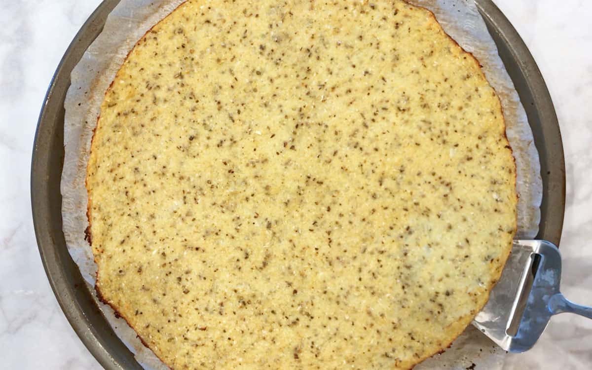 Lifting the edge of the crust.