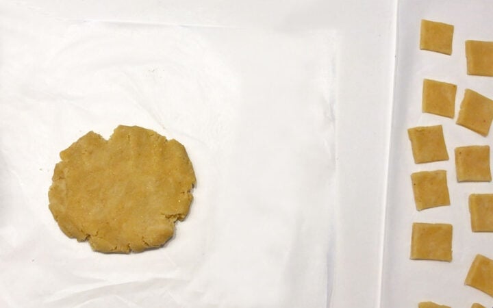 Repeating the process with the dough scraps.