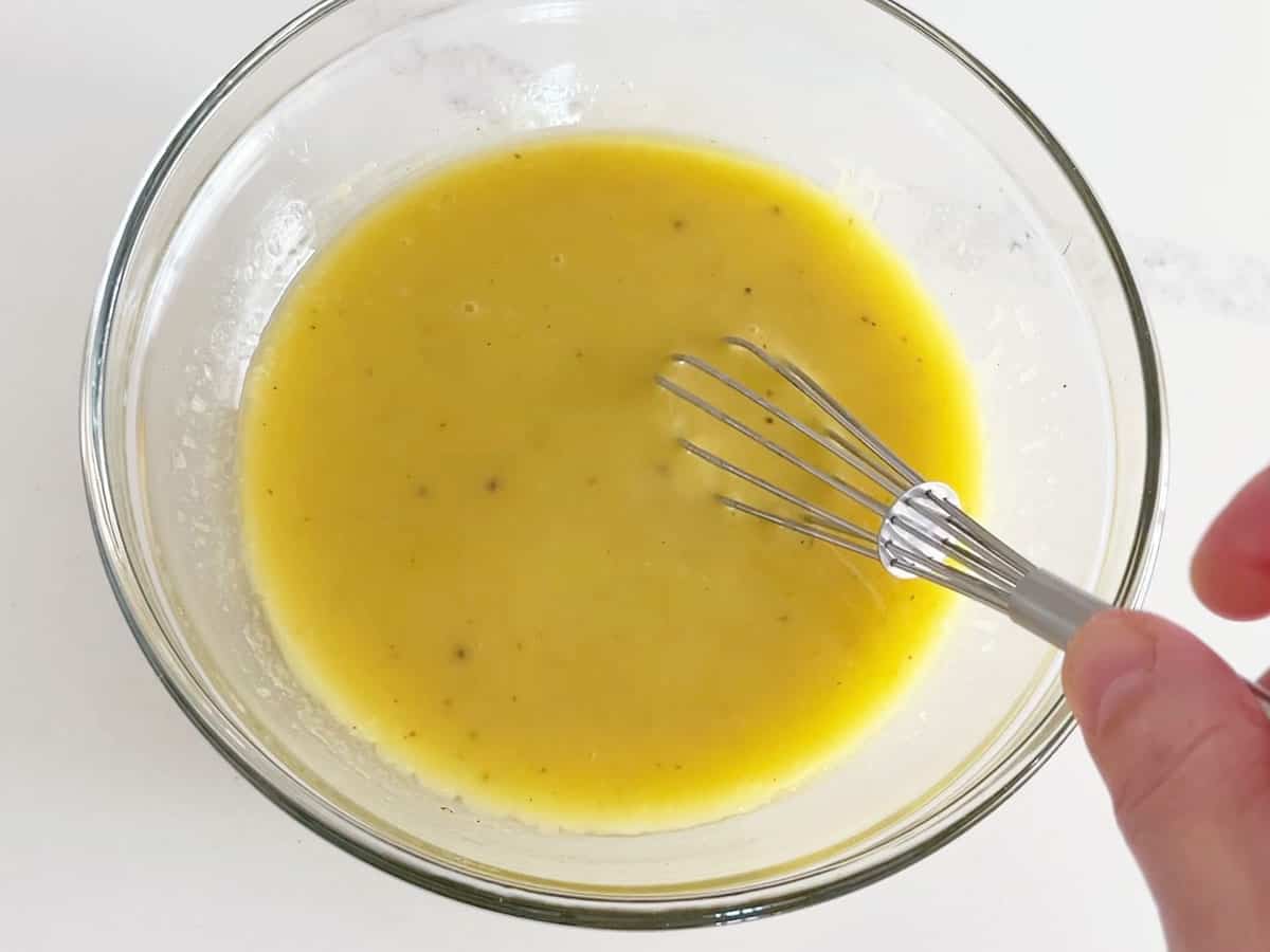 The dressing is ready.