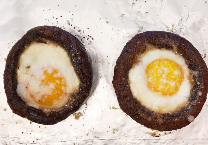 The eggs are fully baked.