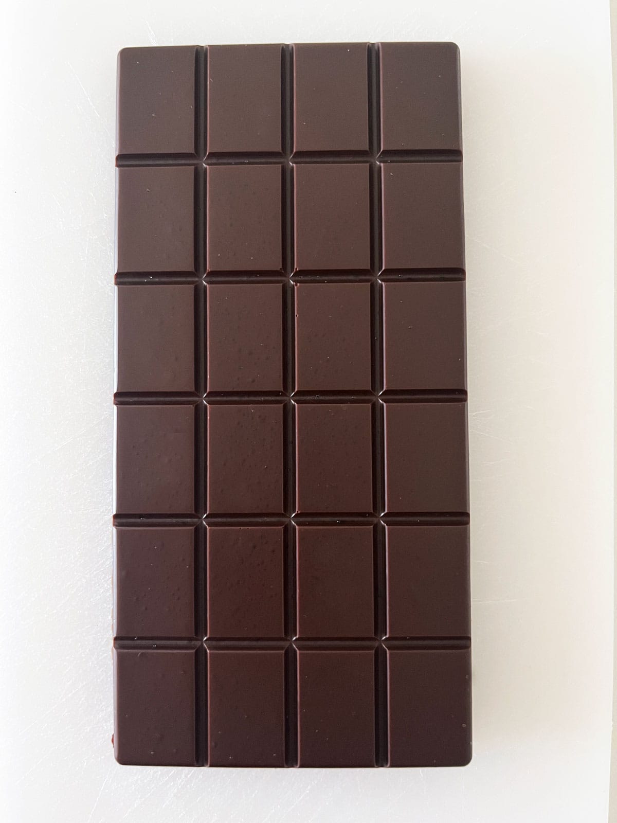 A homemade chocolate bar.