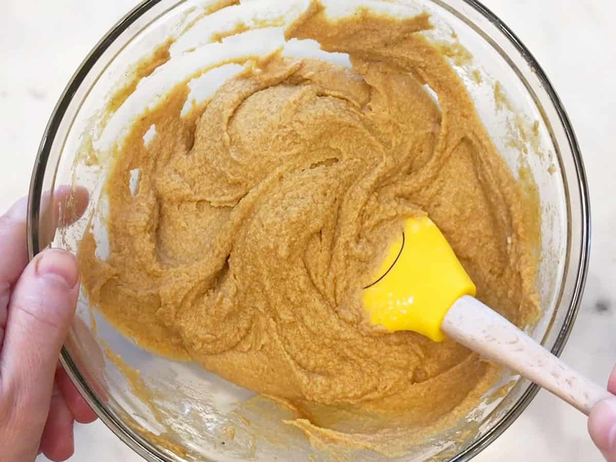 Pumpkin muffin batter.