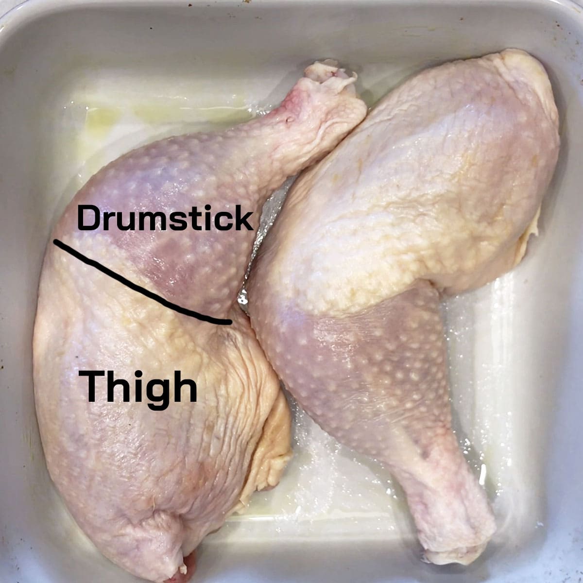 Chicken quarter parts.