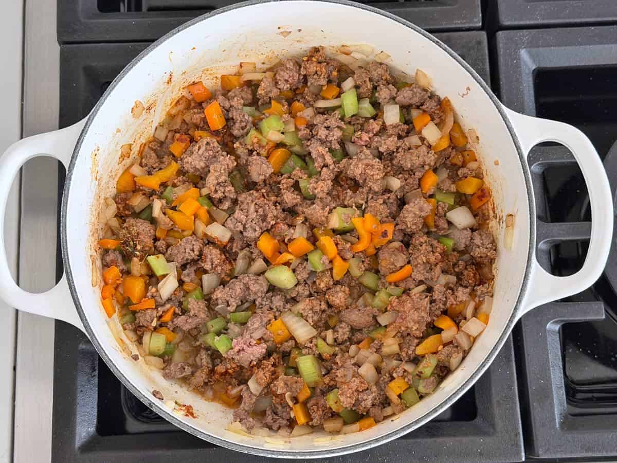 Spices were added to the soup.